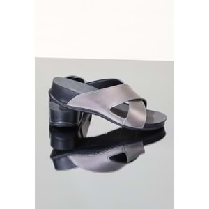 Konfores 1109-Olıva Tam Anatomik Bayan Terlik - NKT01109-platin-37