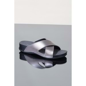 Konfores 1109-Olıva Tam Anatomik Bayan Terlik - NKT01109-platin-37