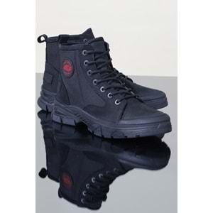 Konfores 1126 Hakiki Deri Anatomik Fermuarlı Erkek Spor Bot - NKT01126-siyah-40