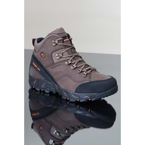 Konfores 1142 Hakiki Deri Waterproof Anatomik Spor Bot - NKT01142-kahverengi-45