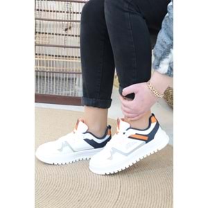 Konfores 1154-27431 Anatomik Taban Unisex Sneakers Ayakkabı - NKT01154-BEYAZ-36