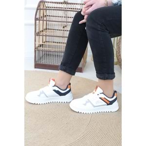 Konfores 1154-27431 Anatomik Taban Unisex Sneakers Ayakkabı - NKT01154-BEYAZ-36