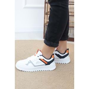 Konfores 1154-27431 Anatomik Taban Unisex Sneakers Ayakkabı - NKT01154-BEYAZ-36
