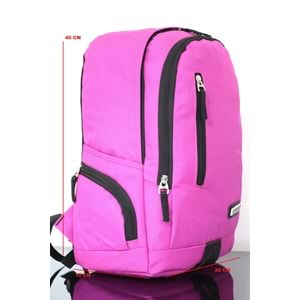 Konfores 1168 Unisex Anatomik Sırt Çantası - NKT01168-PEMBE-TEK EBAT