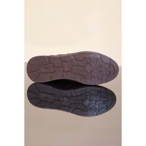 Konfores 1226 Hakiki Deri Anatomik Günlük Ayakkabı - NKT01226-kahverengi-40