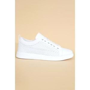 Konfores 1261 Anatomik Taban Sneakers Ayakkabı - NKT01261-BEYAZ-40