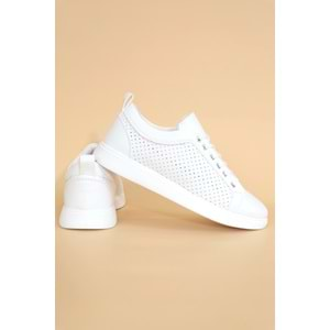 Konfores 1261 Anatomik Taban Sneakers Ayakkabı - NKT01261-BEYAZ-40