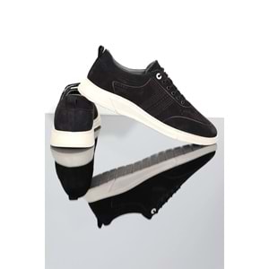 Konfores 1286 Hakiki Deri Anatomik Günlük Erkek Ayakkabı - NKT01286-siyah-47