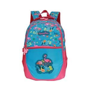 Kidessa 1302 Anatomik Sırtlı Yapılı Unisex İlkokul Çantası - NKT01302-mavi pembe-TEK EBAT