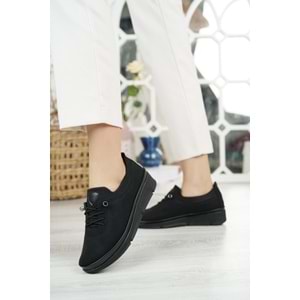 Konfores 1356 Anatomik Bayan Mevsimlik Ayakkabı - NKT01356-siyah-36