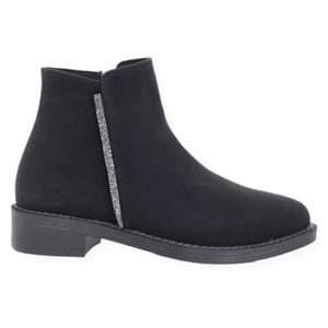 Konfores 1362 Düz Tabanlı Klasik Bayan Bot - NKT01362-siyah-38