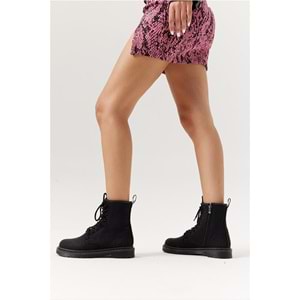 Konfores 1368 Kauçuk Tabanlı Bayan Spor Postal Bot - NKT01368-siyah-36