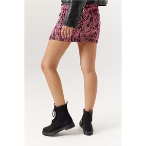 Konfores 1368 Kauçuk Tabanlı Bayan Spor Postal Bot - NKT01368-siyah-36