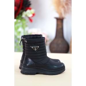 Konfores 1427 Kauçuk Tabanlı Bayan Spor Bot - NKT01427-siyah-36