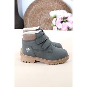 Kidessa 1450 Anatomik Tabanlı Çocuk Bantlı Spor Bot - NKT01450-haki-26