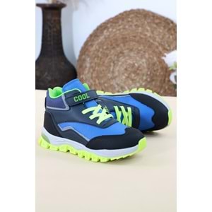 Kidessa 1457 Anatomik Tabanlı Işıklı Çocuk Spor Bot - NKT01457-sax mavi-26