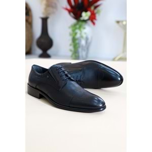 Konfores 1464 Hakiki Deri Erkek Klasik Ayakkabı - NKT01464-siyah-40