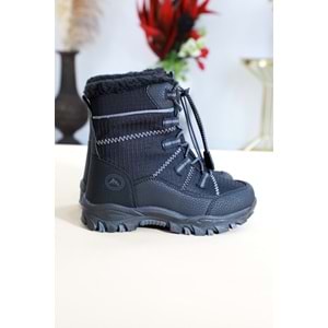 Kidessa 1475 Anatomik Tabanlı Çocuk Kar Botu - NKT01475-siyah gri-27