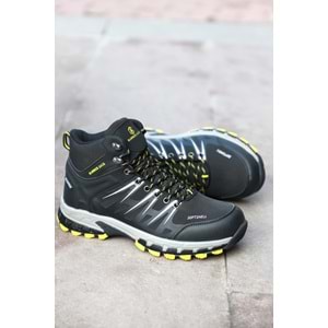 Konfores 1480 Anatomik Taban Waterproof Trekking Spor Bot - NKT01480-siyah sarı-45