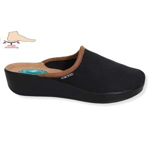 Konfores 1499-9932 Tam Anatomik Ev İçi Bayan Terlik - NKT01499-siyah-38