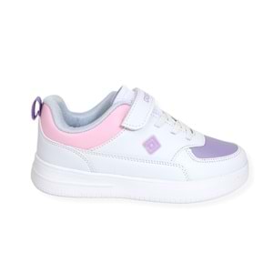 Kidessa 1507 Anatomik Taban Unisex Çocuk Sneakers Ayakkabı - NKT01507-Beyaz Lila-26