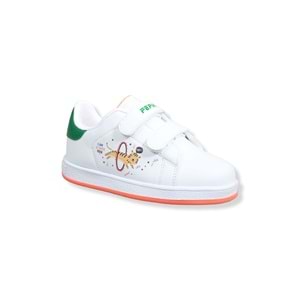 Kidessa 1509 Anatomik Taban Unisex Çocuk Sneakers Ayakkabı - NKT01509-beyaz yeşil-30