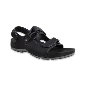 Konfores 1522-9829-2 Tam Anatomik Erkek Sandalet - NKT01522-siyah-44