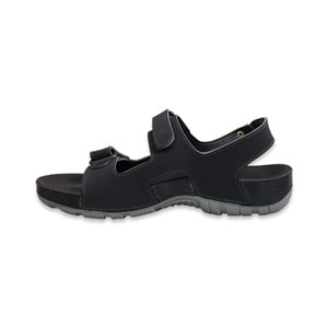 Konfores 1522-9829-2 Tam Anatomik Erkek Sandalet - NKT01522-siyah-44