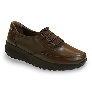 Konfores 1523-415955 Anatomik Taban Hakiki Deri Bayan Mevsimlik Ayakkabı - NKT01523-kahverengi-36