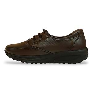 Konfores 1523-415955 Anatomik Taban Hakiki Deri Bayan Mevsimlik Ayakkabı - NKT01523-kahverengi-36