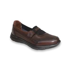 Konfores 1524-415958 Anatomik Taban Hakiki Deri Bayan Mevsimlik Ayakkabı - NKT01524-kahverengi-37