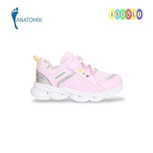 Kidessa 1532 Anatomik Taban Işıklı Çocuk Spor Ayakkabı - NKT01532-PEMBE-27