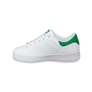 Konfores 1554-Elegance Anatomik Tabanlı Sneakers Ayakkabı - NKT01554-beyaz yeşil-41