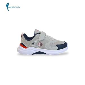 Kidessa 1565 Anatomik Taban Unisex Çocuk Sneakers Ayakkabı - NKT01565-buz gri-32