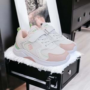 Kidessa 1565 Anatomik Taban Unisex Çocuk Sneakers Ayakkabı - NKT01565-PUDRA-32