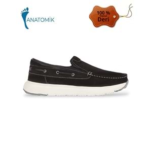 Konfores 1569-479322 Hakiki Deri Anatomik Tabanlı Erkek Günlük Ayakkabı - NKT01569-siyah-40