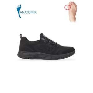 Konfores 1581-28064 Anatomik Tabanlı Yürüyüş & Koşu Ayakkabısı - NKT01581-siyah-37