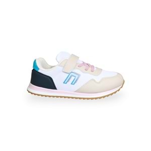 Kidessa 1609 Anatomik Tabanlı Unisex Çocuk Sneakers Ayakkabı - NKT01609-beyaz pembe-31