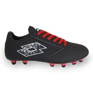 Konfores 1620-Moment Anatomik Taban Çim Saha Futbol Ayakkabısı - NKT01620-siyah kırmızı-40