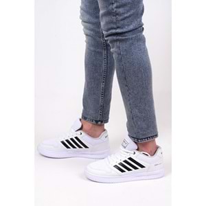 Konfores 1651 Anatomik Tabanlı Unisex Sneakers Ayakkabı - NKT01651-beyaz siyah-36