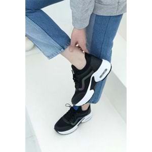 Konfores 1657 Anatomik Air Tabanlı Bayan Sneakers Ayakkabı - NKT01657-siyah beyaz-37