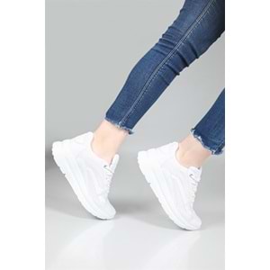 Konfores 1659 Anatomik Tabanlı Bayan Sneakers Ayakkabı - NKT01659-BEYAZ-36