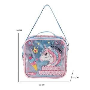 Kidessa 1661 Anatomik Sırtlı Yapılı Kız ve Erkek Çocuk İlkokul Çantası - NKT01661-mavi pembe-TEK EBAT