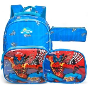 Kidessa 1661 Anatomik Sırtlı Yapılı Kız ve Erkek Çocuk İlkokul Çantası - NKT01661-Saks-TEK EBAT