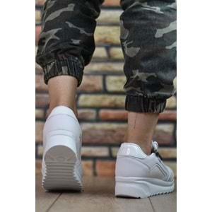 Konfores 1662 Anatomik Tabanlı Fermuarlı Bayan Sneakers Ayakkabı - NKT01662-BEYAZ-39
