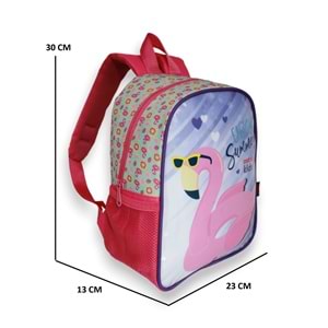Kidessa 1666 Anatomik Sırtlı Yapılı Unisex Kreş ve Anaokul Çantası - NKT01666-lila-TEK EBAT