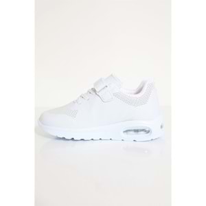 Kidessa 1676 Anatomik Air Tabanlı Unisex Çocuk Sneakers Ayakkabı - NKT01676-BEYAZ-31