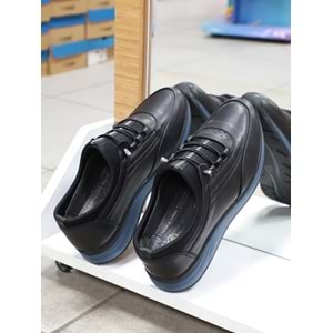 Konfores 1680 Hakiki Deri Anatomik Tabanlı Erkek Günlük Ayakkabı - NKT01680-siyah-38