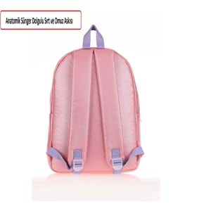 Slazenger 1690-Anatomik Sırt Destekli Ortaokul Lise ve Günlük Sırt Çantası - NKT01690-lila-TEK EBAT