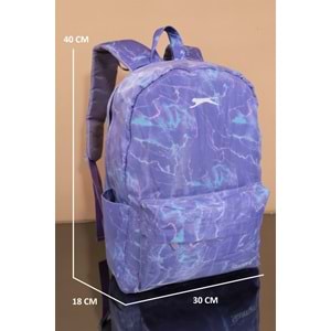 Slazenger 1690-Anatomik Sırt Destekli Ortaokul Lise ve Günlük Sırt Çantası - NKT01690-lila-TEK EBAT